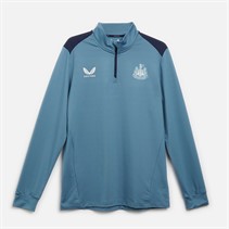 Castore Mens NUFC Newcastle United Players 1/4 Zip Top Bluestone/Peacoat