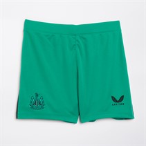 Castore Junior NUFC Newcastle United Away 23/24 Change Shorts Golf Green/Caviar