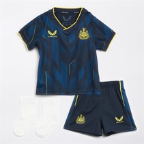 Castore Infant NUFC Newcastle United Third 23/24 Baby Mini Kit Carbon/Blazing Yellow/Brilliant White