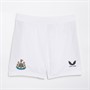 Castore Junior NUFC Newcastle United Home 23/24 Change Shorts Caviar/Brilliant White
