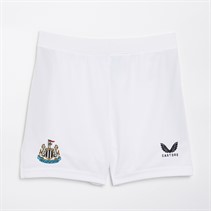 Castore Junior NUFC Newcastle United Home 23/24 Change Shorts Caviar/Brilliant White