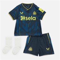 Castore Infant NUFC Newcastle United Third 23/24 Baby Mini Kit Carbon/Blazing Yellow/Brilliant White
