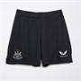 Castore Womens NUFC Newcastle United Home 23/24 Shorts Caviar/Brilliant White