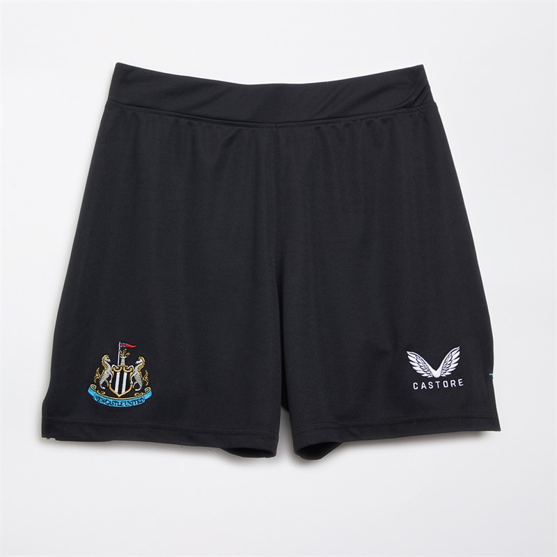 Castore Womens NUFC Newcastle United Home 23/24 Shorts Caviar/Brilliant White