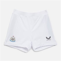 Castore Junior NUFC Newcastle United Pro Home 23/24 Alternate Shorts Caviar/Brilliant White