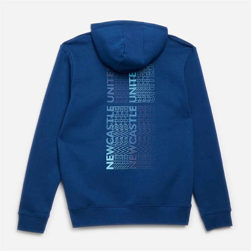 Castore Mens NUFC Newcastle United Contemporary Hoodie Navy Peony