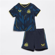 Castore Infant NUFC Newcastle United Third 23/24 New Born Mini Kit No Sponsor Carbon/Blazing Yellow/Brilliant White
