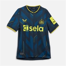 Castore Junior NUFC Newcastle United Third 23/24 Jersey Carbon/Blazing Yellow