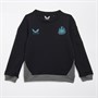 Castore Junior NUFC Newcastle United Crew Sweatshirt Caviar/Lava Smoke