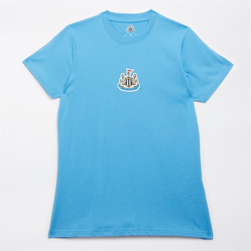 Castore Womens NUFC Newcastle United Contemporary T-Shirt Azure Blue