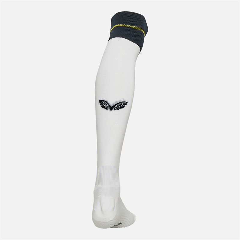 Castore NUFC Newcastle United Third Socks Brilliant White/Carbon/Blazing Yellow