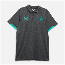 Castore Mens NUFC Newcastle United Coaches Travel Polo Ponderosa Pine/Caviar