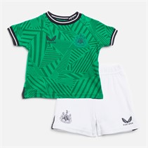 Castore Baby NUFC Newcastle United Away 23/24 New Born Mini Kit Golf Green/Caviar/Brilliant White