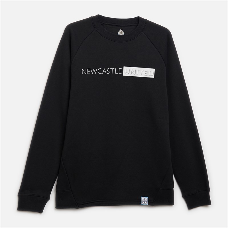 Castore Mens NUFC Newcastle United Crew Sweatshirt Caviar