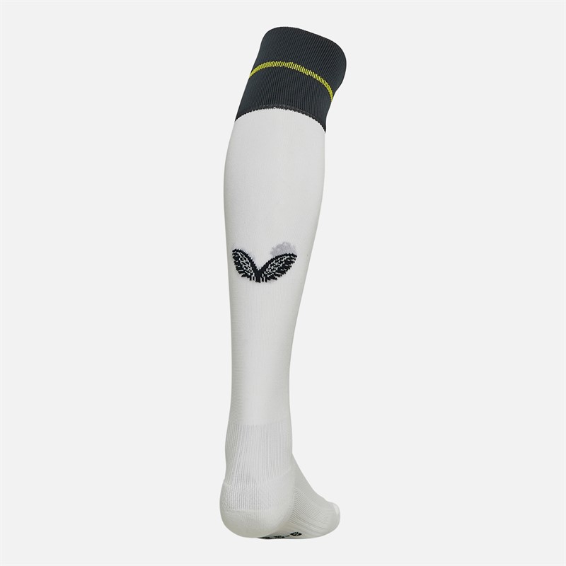 Castore Junior NUFC Newcastle United Third 23/24 Socks Brilliant White/Carbon/Blazing Yellow