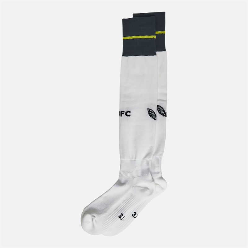Castore Junior NUFC Newcastle United Third 23/24 Socks Brilliant White/Carbon/Blazing Yellow