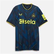 Castore Mens NUFC Newcastle United Third 23/24 Jersey Carbon/Blazing Yellow