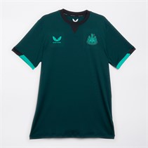 Castore Mens NUFC Newcastle United Players Travel T-Shirt Ponderosa Pine/Caviar