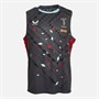 Castore Mens Harlequins FC Training Vest Ebony/Jester Red/Sky Blue