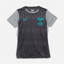 Castore Womens Scarlets Training Jersey Ebony/Tradewinds