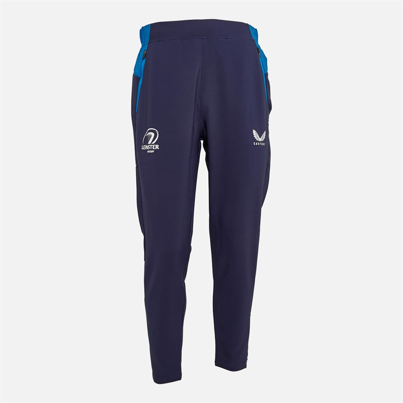 Castore Mens Leinster Rugby Travel Track Pants Peacoat/Imperial Blue