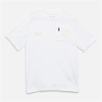 Castore Junior Leinster Rugby T-Shirt Brilliant White
