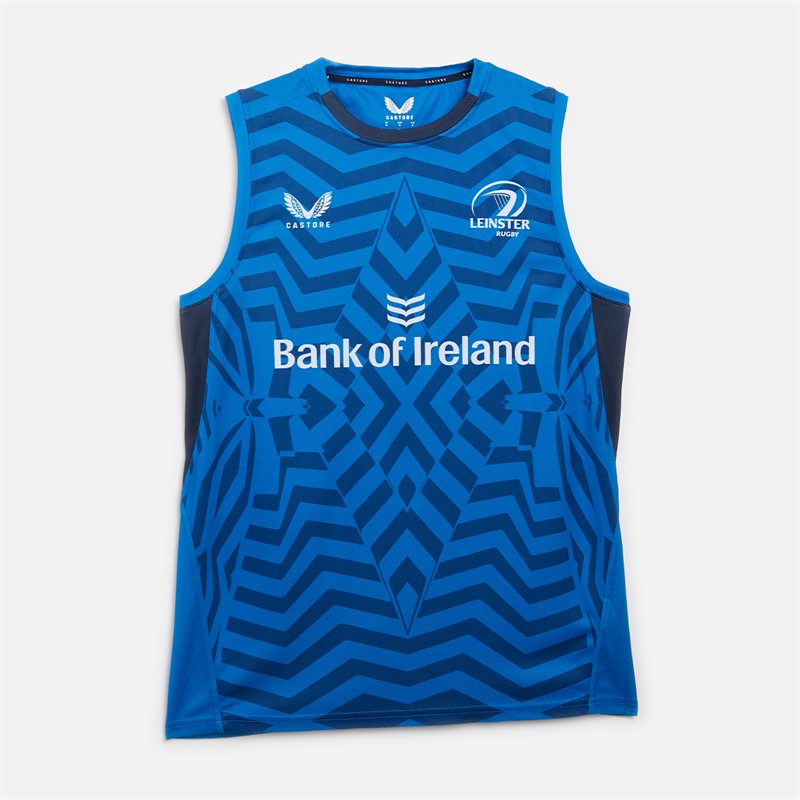 Castore Mens Leinster Rugby Training Vest Imperial Blue/Peacoat