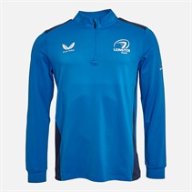 Castore Mens Leinster Rugby 1/4 Zip Top Imperial Blue/Peacoat
