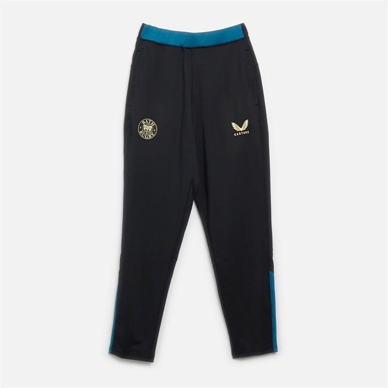 Castore Womens Bath Rugby Training Track Pants Caviar/Ink Blue