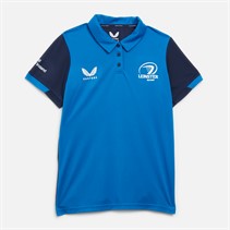 Castore Womens Leinster Rugby Travel Polo Imperial Blue/ Peacoat