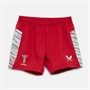 Castore Junior Harlequins FC 23/24 Away Rugby Shorts Jester Red/Brilliant White