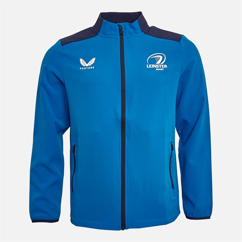 Castore Mens Leinster Rugby Travel Track Jacket Imperial Blue/Peacoat