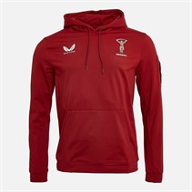 Castore Mens Harlequins FC Tech Fleece Hoodie Sundried Tomato