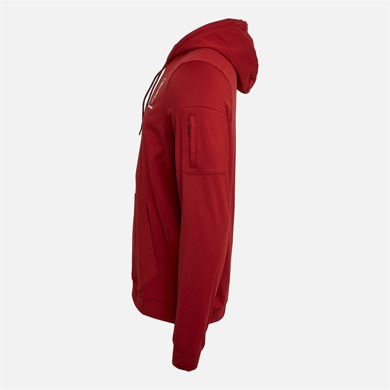 Castore Mens Harlequins FC Tech Fleece Hoodie Sundried Tomato