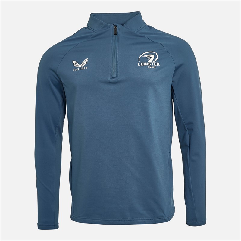 Castore Mens Leinster Rugby 1/4 Zip Top Bering Sea