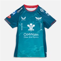 Castore Womens Scarlets 23/24 Away Jersey Blue Coral/Pagoda Blue