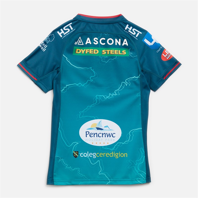 Castore Womens Scarlets 23/24 Away Jersey Blue Coral/Pagoda Blue