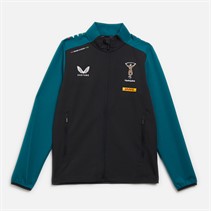 Castore Womens Harlequins FC Travel Jacket Caviar/Chesapeake Bay