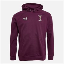 Castore Mens Harlequins FC Limited Edition Travel Hoodie Winter Bloom