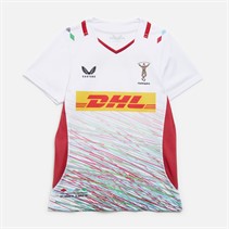Castore Womens Harlequins FC 23/24 Away Jersey Brilliant White/Jester Red