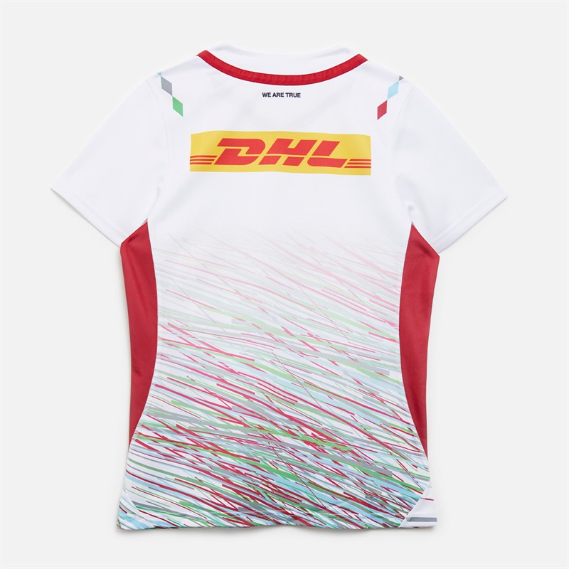 Castore Womens Harlequins FC 23/24 Away Jersey Brilliant White/Jester Red