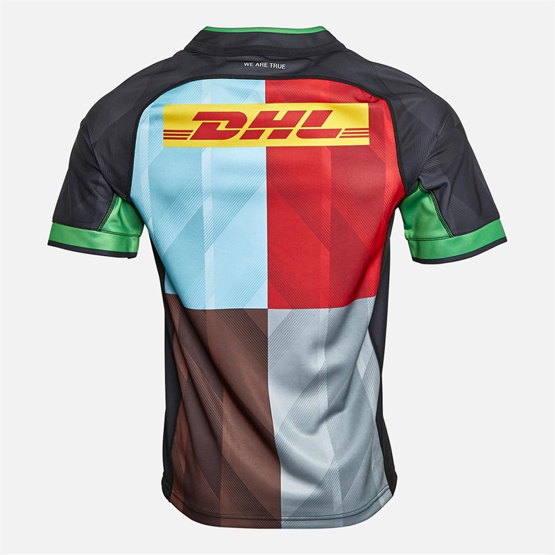 Castore Mens Harlequins FC 23/24 Home Jersey Caviar/Classic Green
