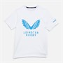 Castore Junior Leinster Rugby Cotton Logo T-Shirt Brilliant White