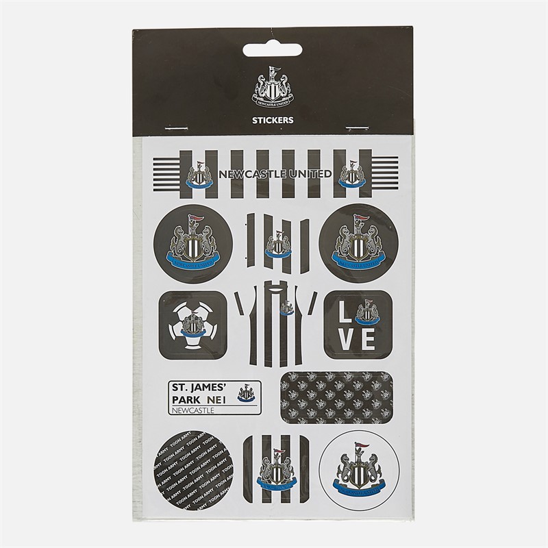 Castore NUFC Newcastle United A5 Sticker Sheet Multi