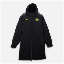Castore Mens NUFC Newcastle United Coaches Long Bench Jacket Bluestone/Peacoat