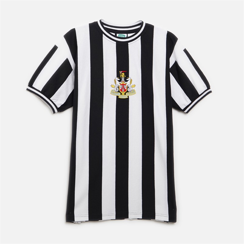 Score Draw Mens NUFC Newcastle United 1974 Shirt Black/White