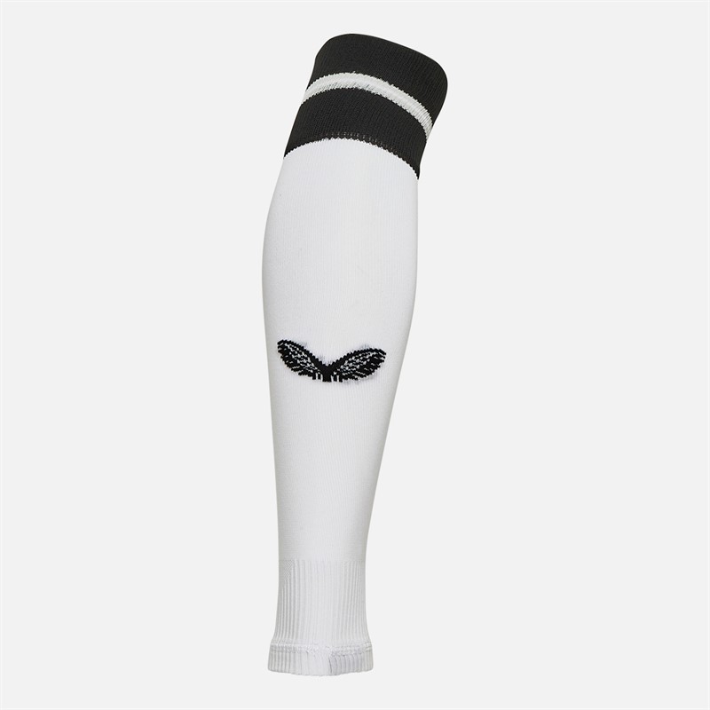 Castore NUFC Newcastle United Home Alternate Footless Socks Caviar/Brilliant White