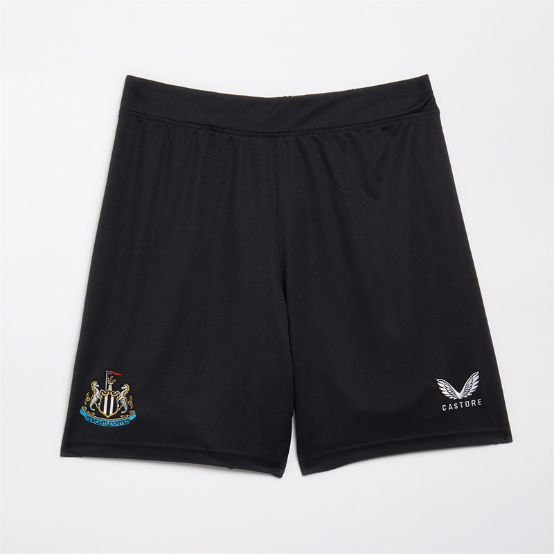Castore Mens NUFC Newcastle United Home Shorts Caviar/Brilliant White