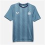 Castore Junior NUFC Newcastle United Players Training Short Sleeve T-Shirt Bluestone/Peacoat