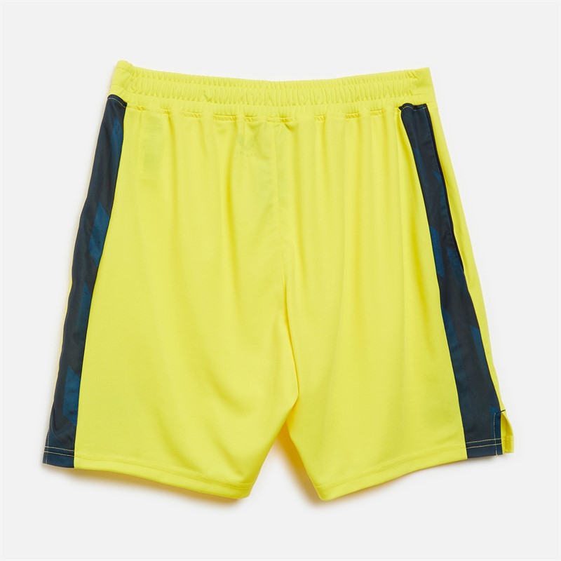 Castore Mens NUFC Newcastle United Third Alternate Shorts Carbon/Blazing Yellow
